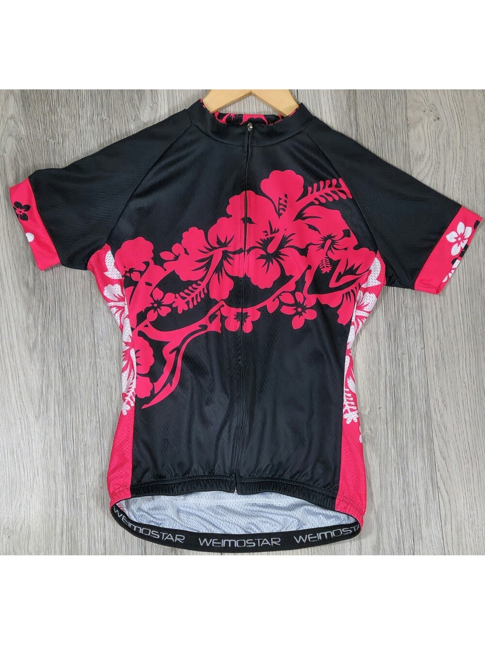 Weimostar Cycling Jersey Womens Medium Full Zip Pockets Moisture Wicking #12
